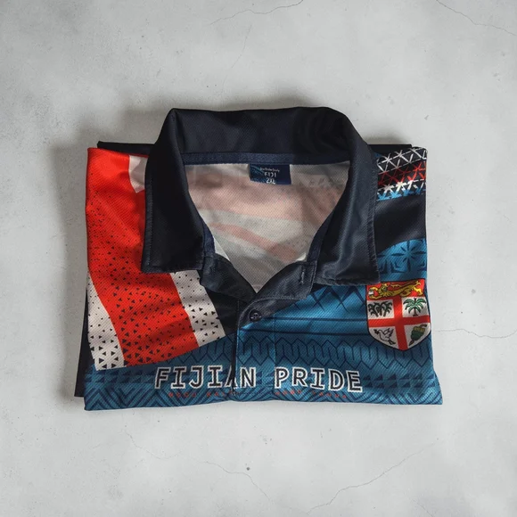 Men's Blue Rugby Jersey - Picture 7 of 13